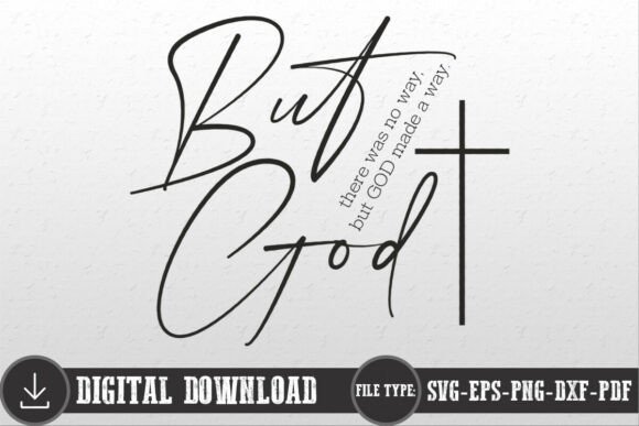 But God SVG: Perfect for Christian Crafts and Graphics