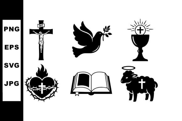 Christian Religious Symbols for Graphics and Illustrations