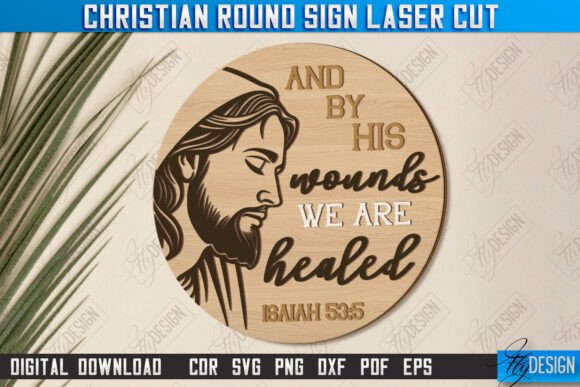 Christian Round Signs: A Laser Cutting Asset for Publishers