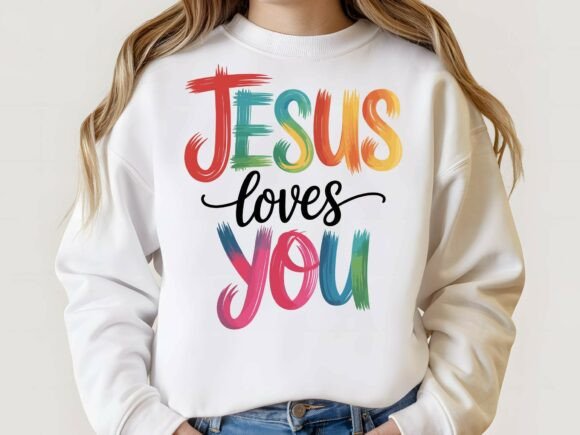 Jesus Loves You Colorful SVG: A Versatile Graphic Template