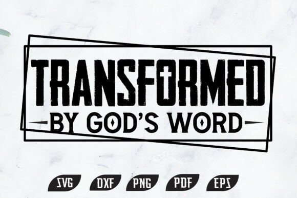 Transformed by God's Word: A Christian Embroidery Design