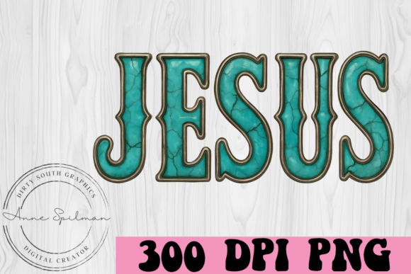 Turquoise Jesus: A Versatile Graphic for Creative Publishers